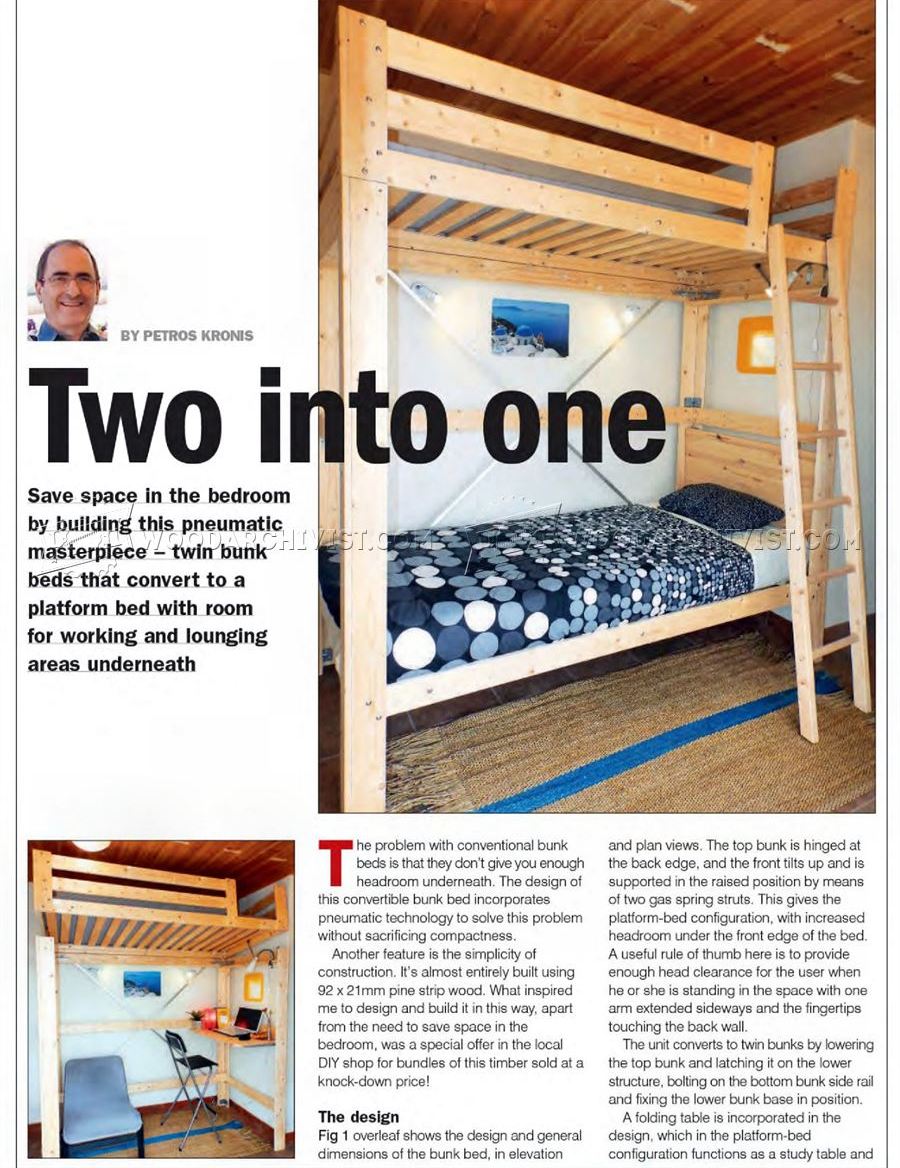 Convertible Bunk Bed Plans