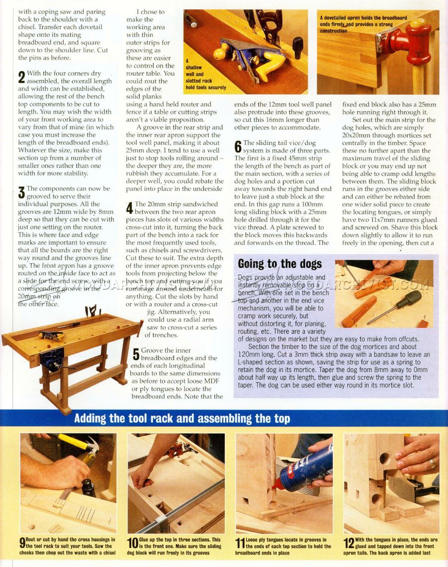 Cabinetmaker's Workbench Plans