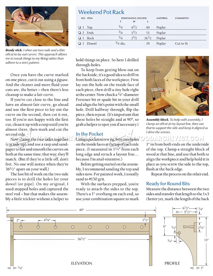 Pot Rack Plans