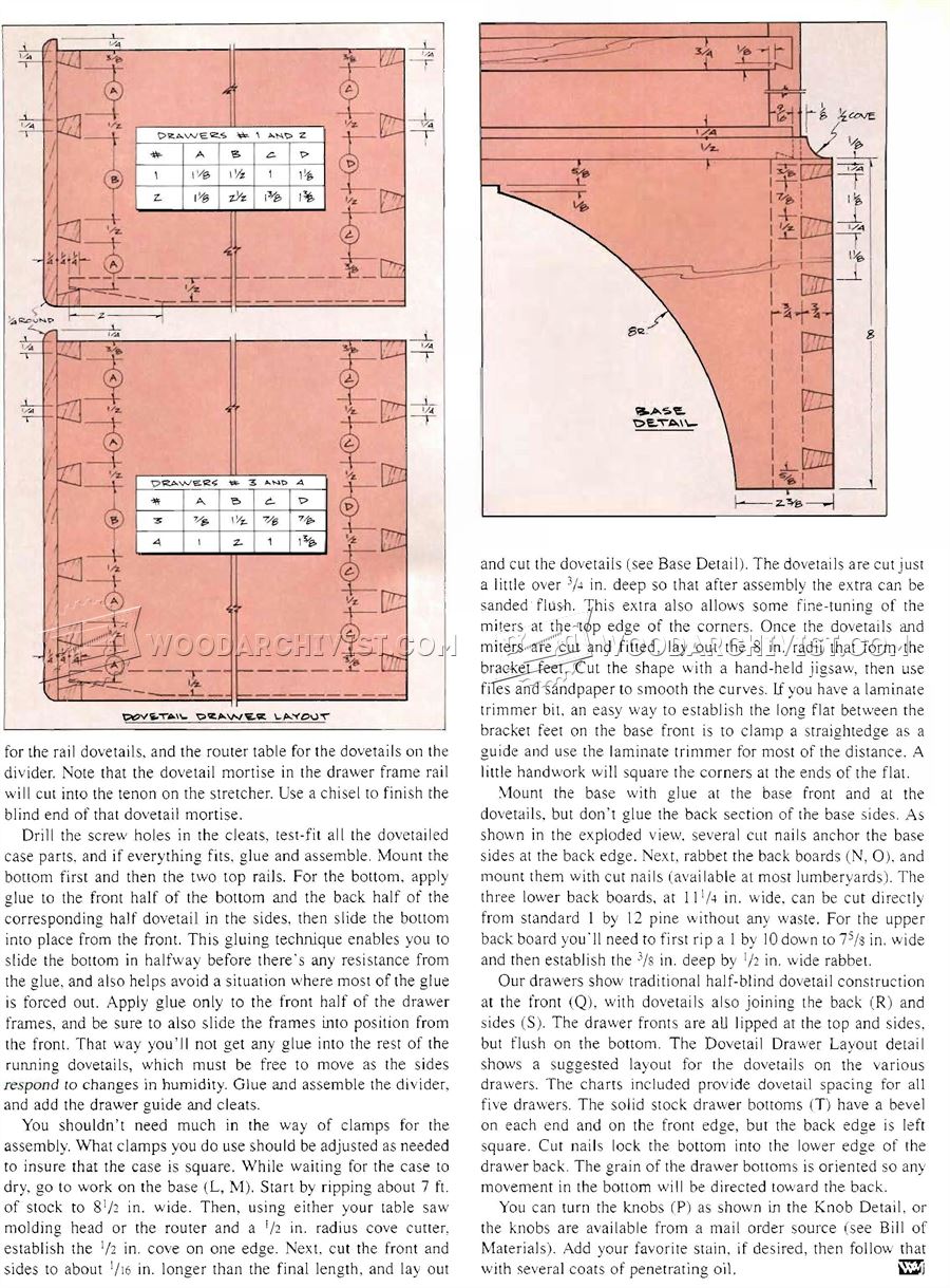 Chaker Chest of Drawers Plans