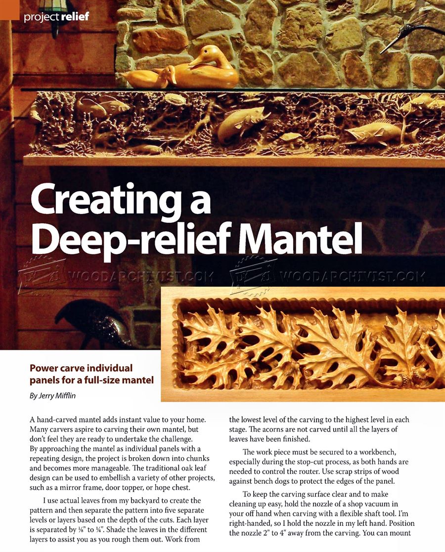 Deep Relief Wood Carving
