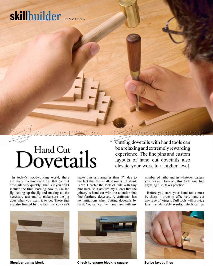 Hand Cut Dovetails