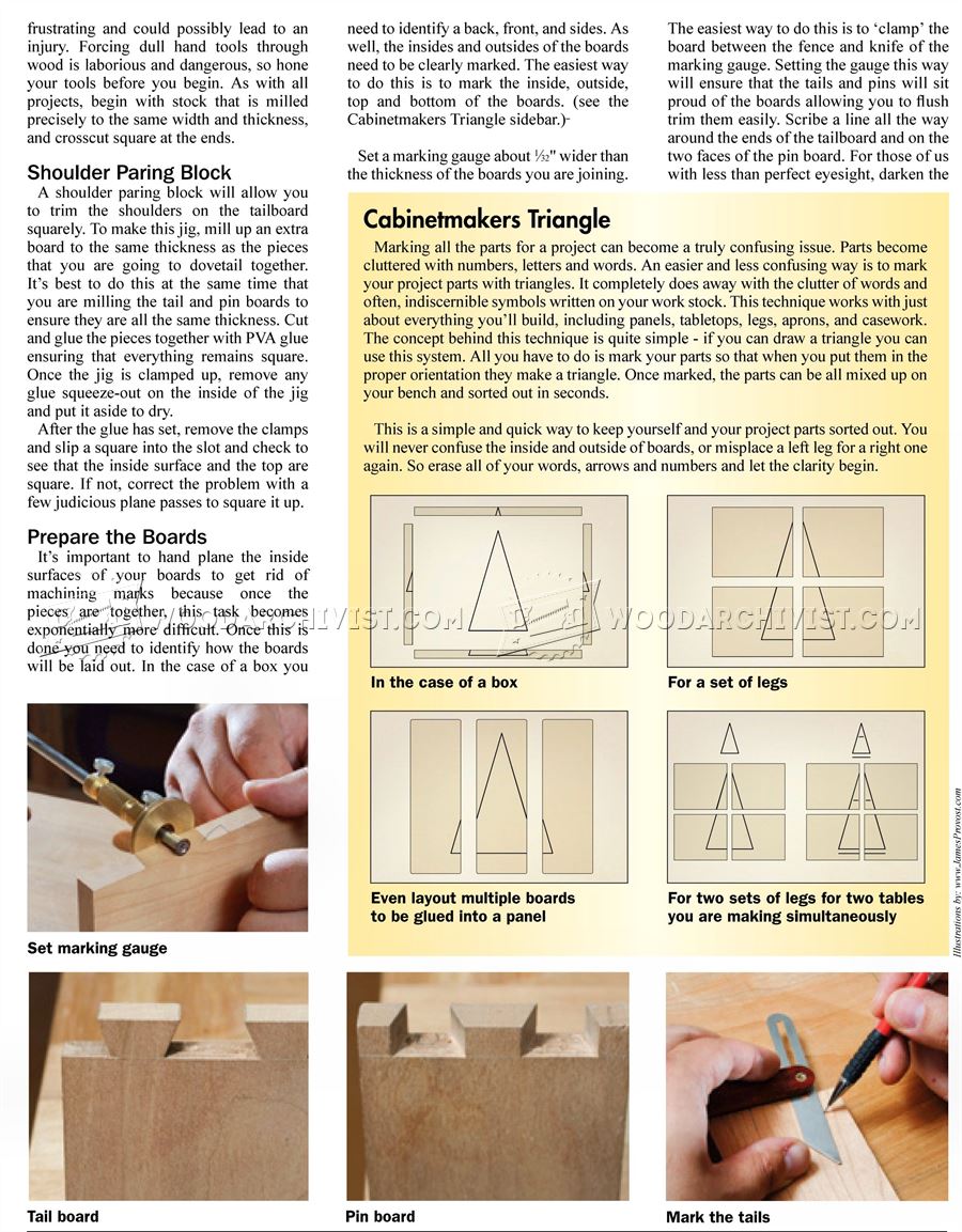 Hand Cut Dovetails