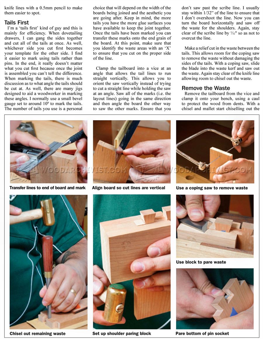 Hand Cut Dovetails