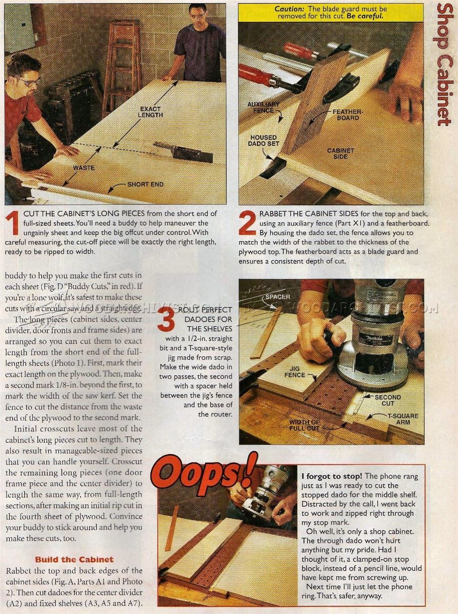 Giant Shop Cabinet Plans