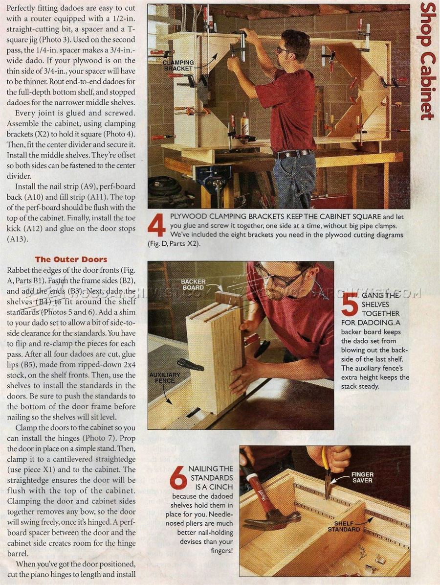 Giant Shop Cabinet Plans