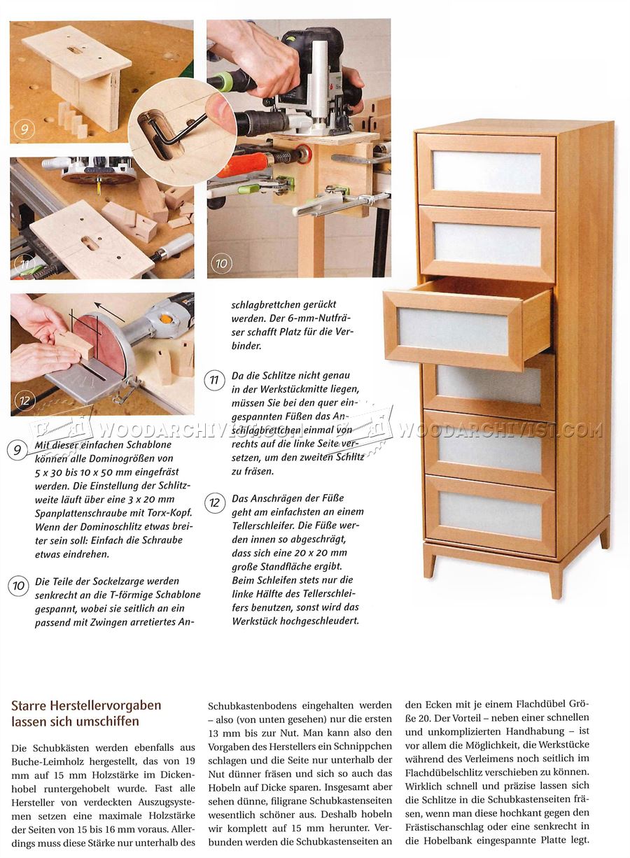 Tall Chest of Drawers Plans