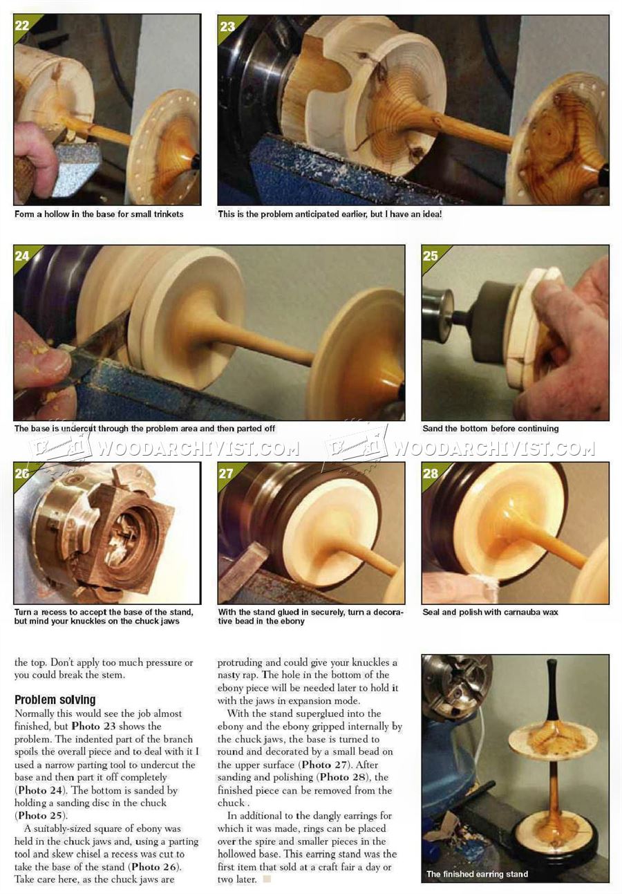 Earing Stand - Woodturning Projects