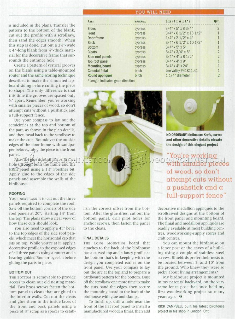 Making  Birdhouses