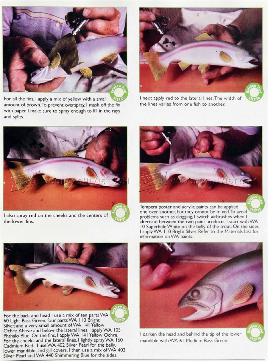 Carving and Painting Rainbow Trout