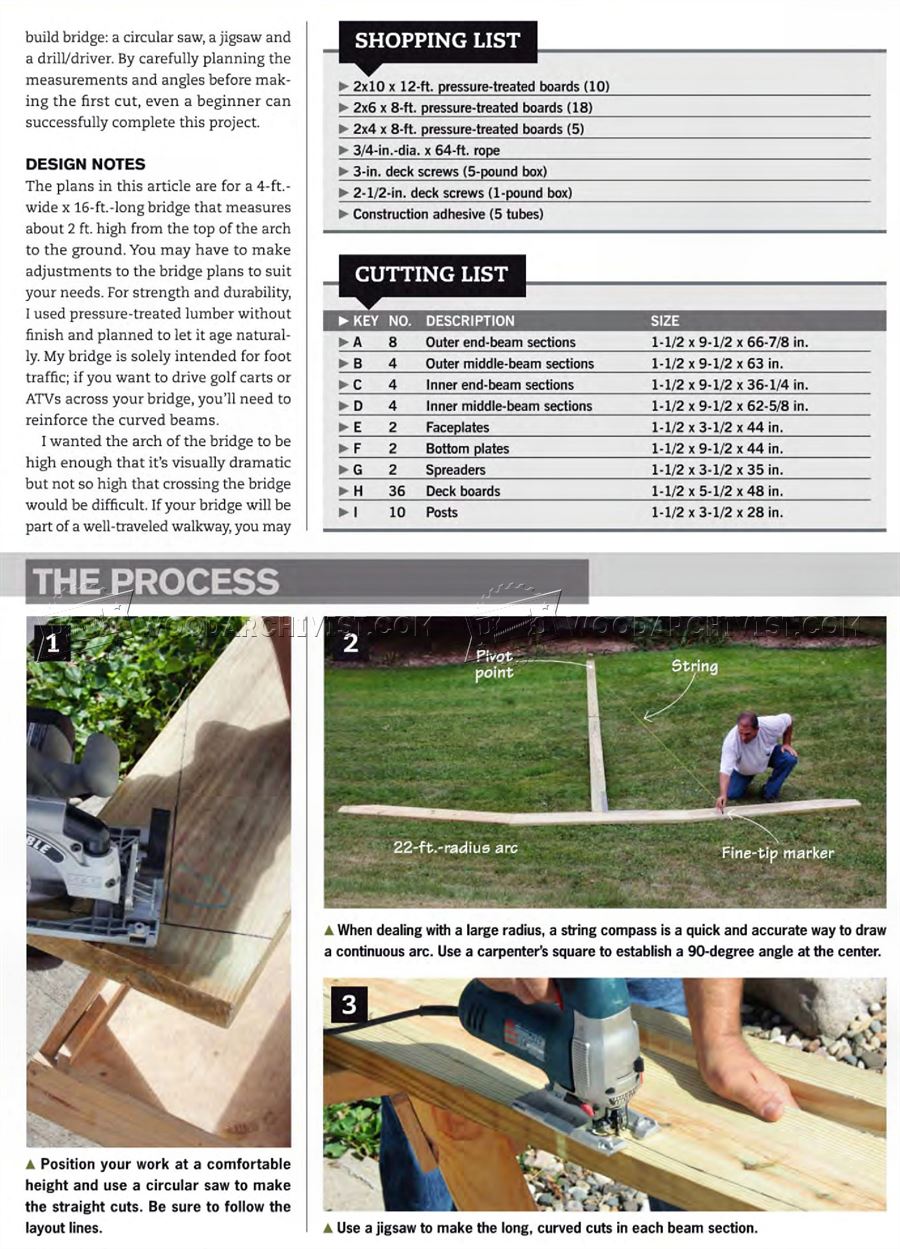 Backyard Bridge Plans