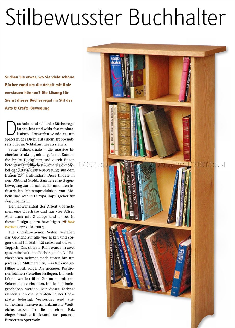Bookshelf Plans