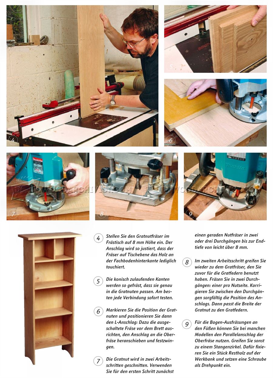 Bookshelf Plans WoodArchivist