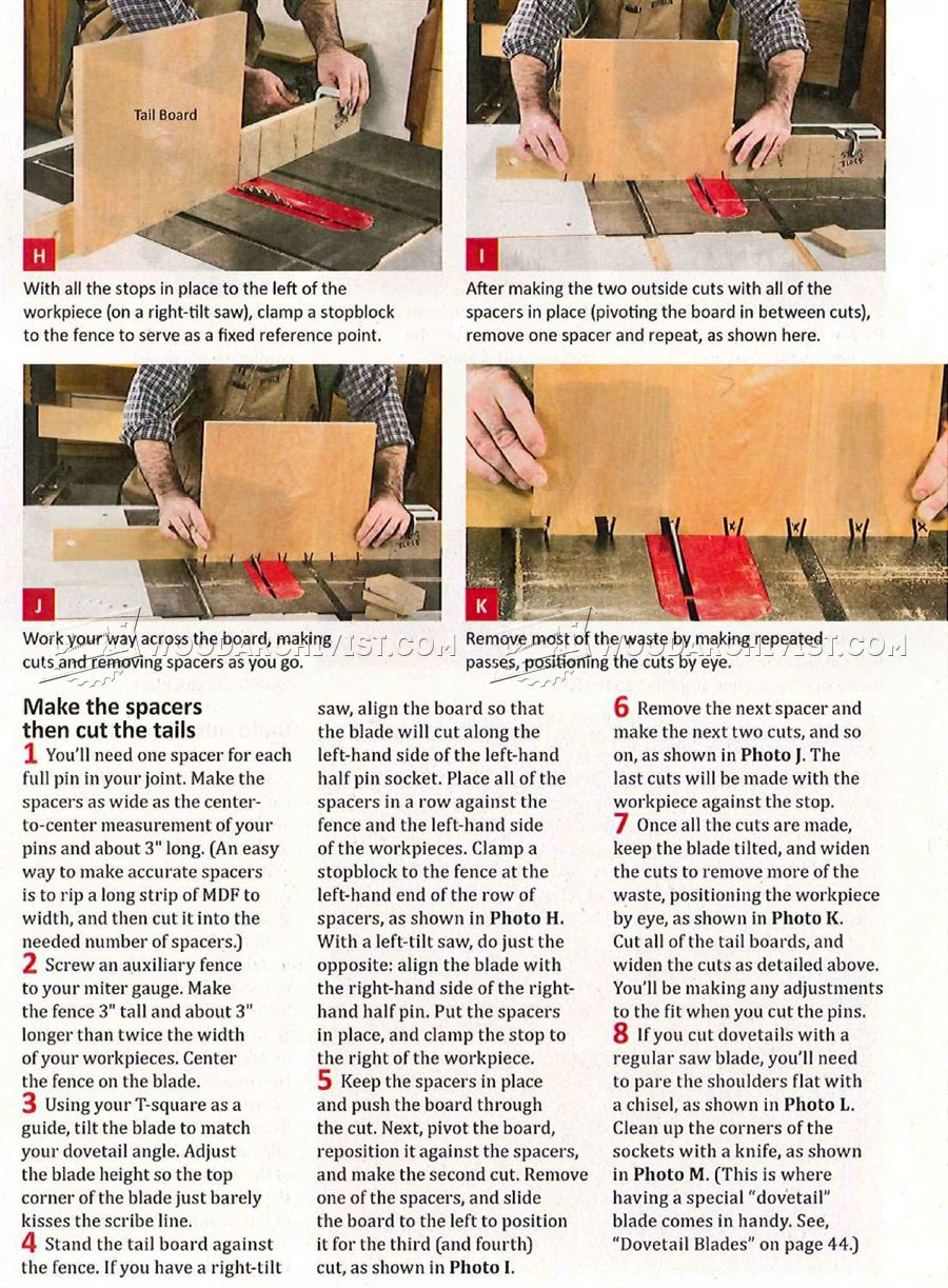 Table Saw Dovetail