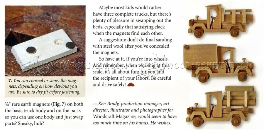 Wooden Toy Truck Plans