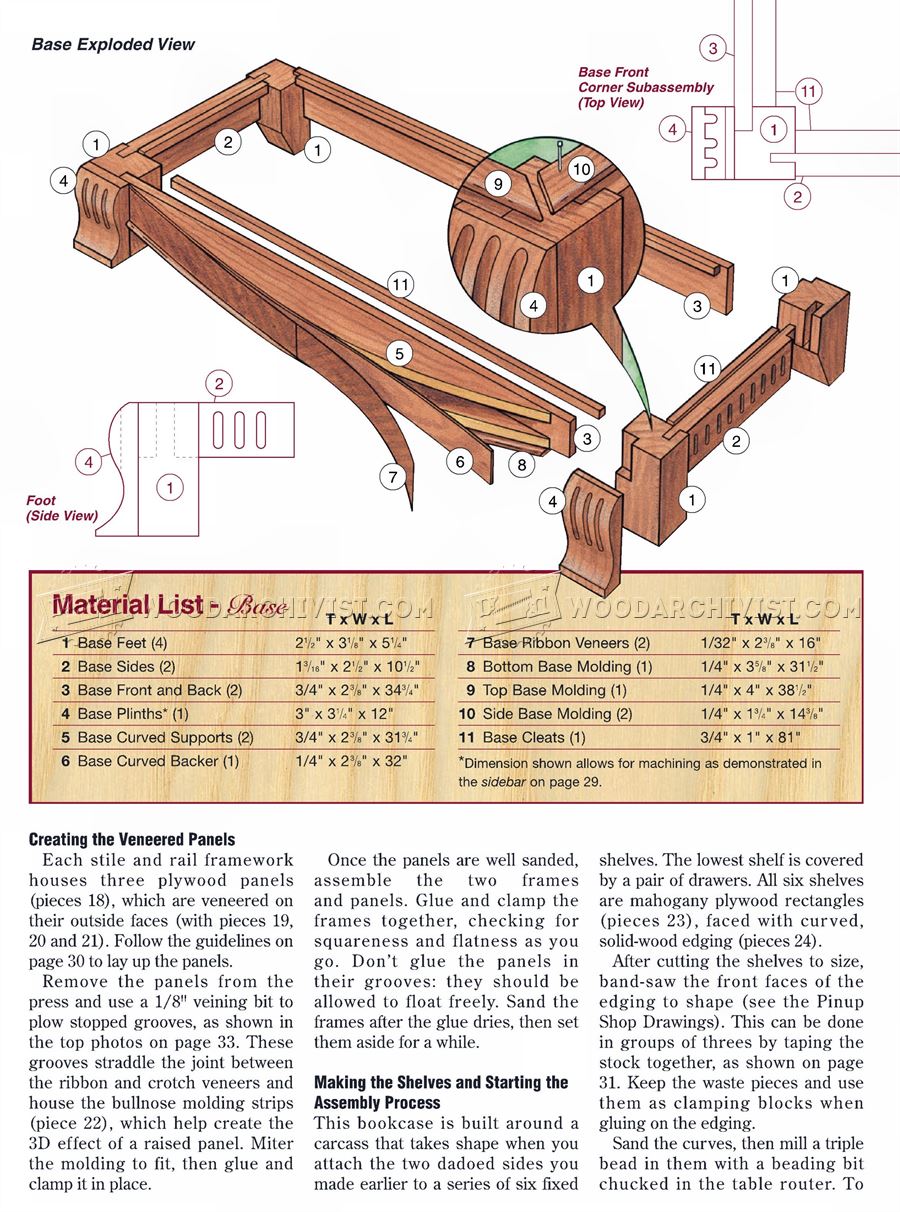 Bookcase Plans