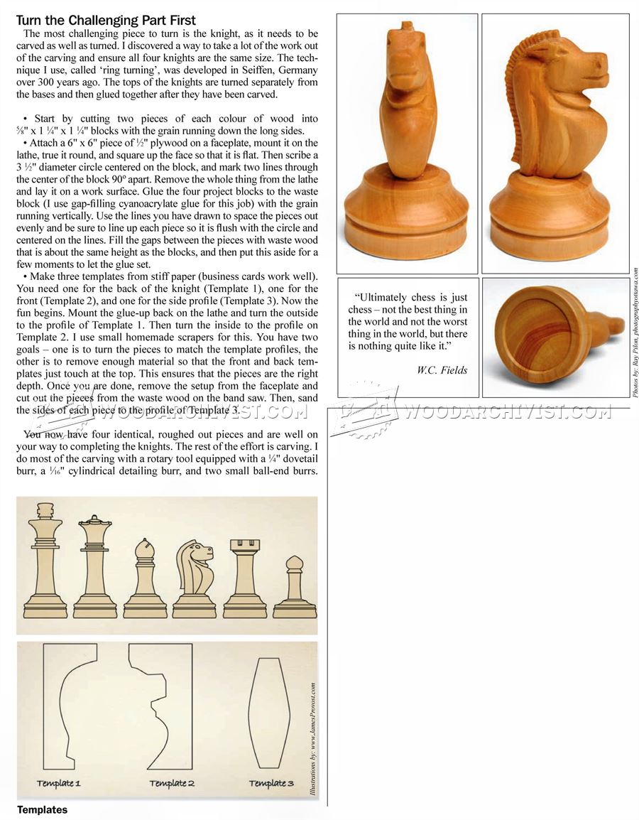 Woodturning Chess