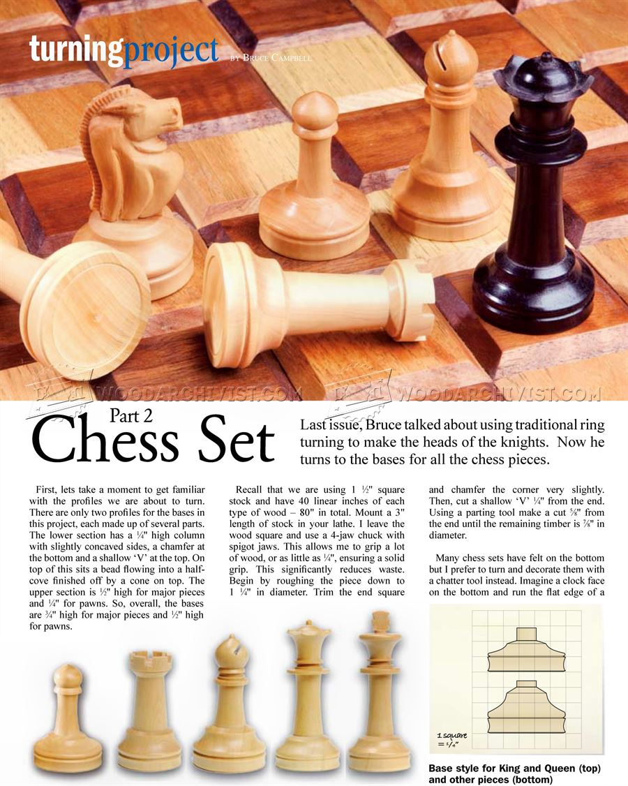 Woodturning Chess