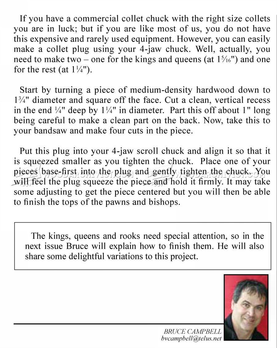 Woodturning Chess