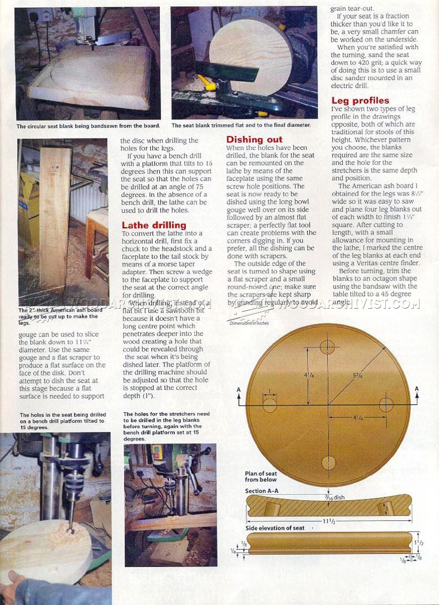 Woodturning Stool