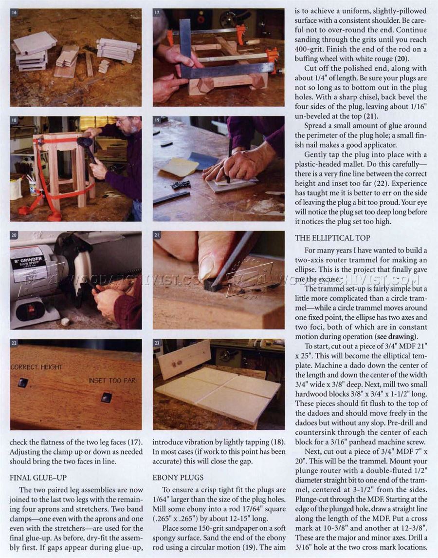 Small Table Plans