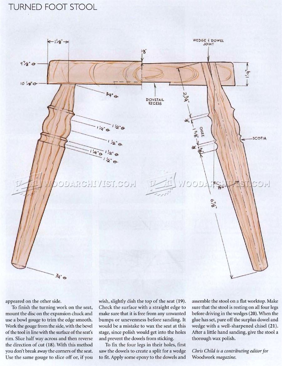 Woodturning Stool