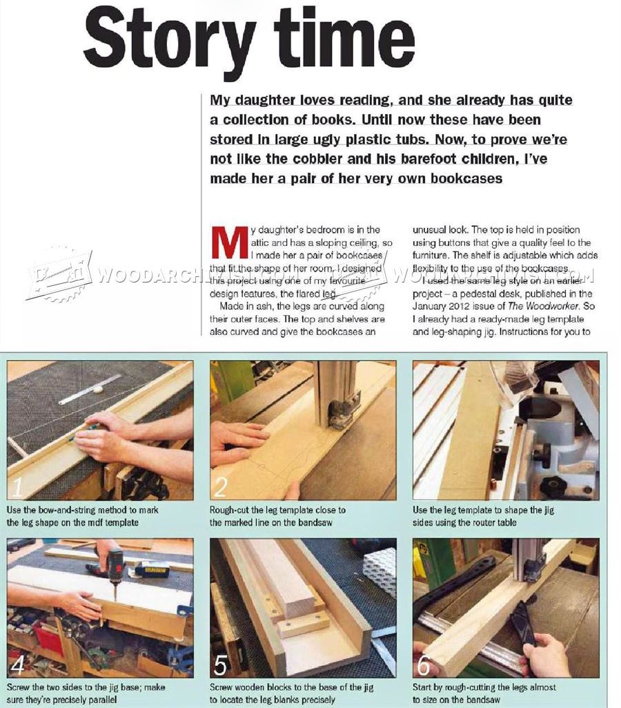 Curvy Bookcase Plans
