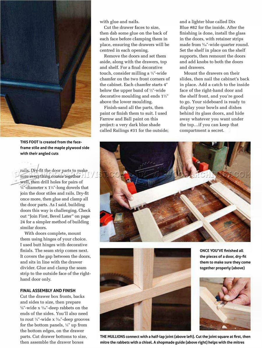 Glazed Sideboard Plans