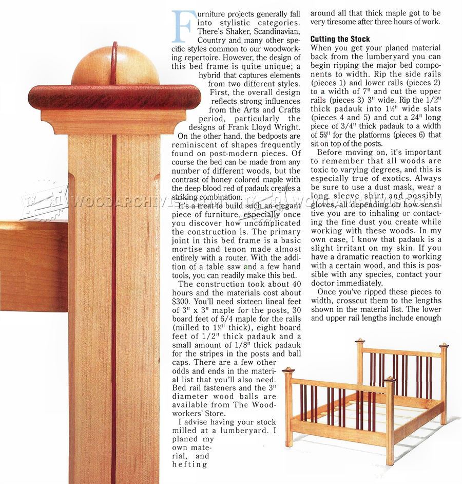Bed Frame Plans