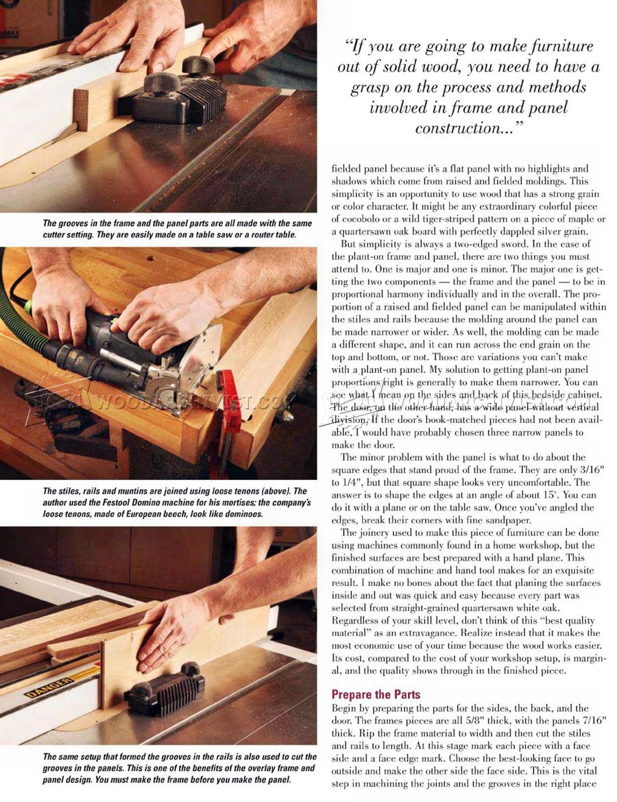Bedside Cabinet Plans