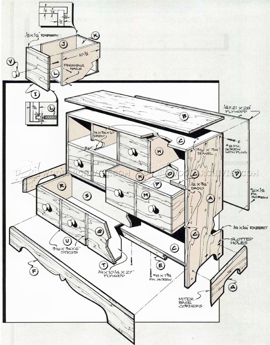 Apothecary Chest Plans