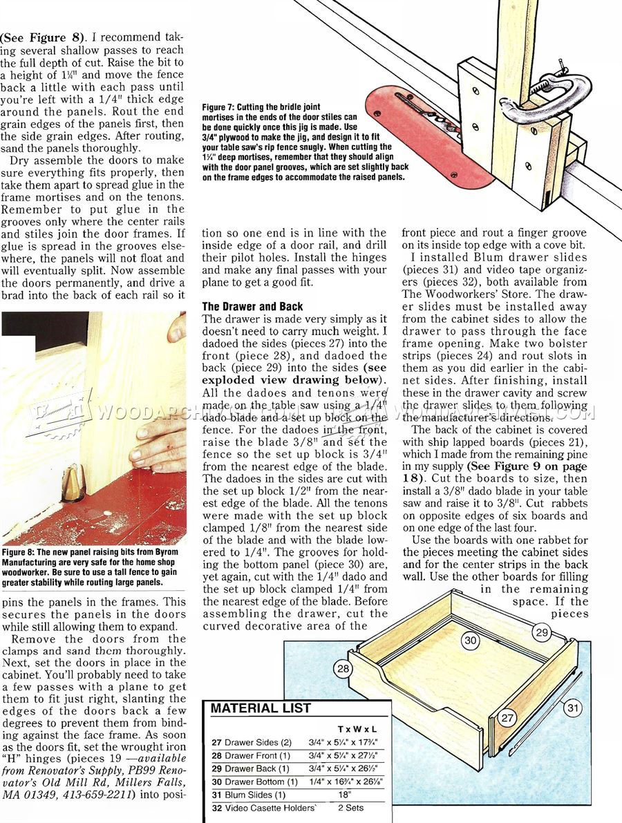TV Cabinet Plans