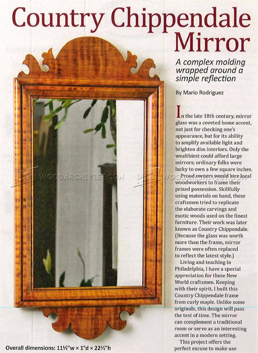 Country Wall Mirror Plans