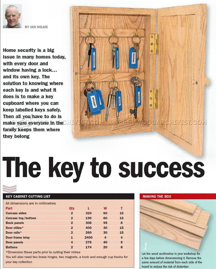 Key Cupboard Plans