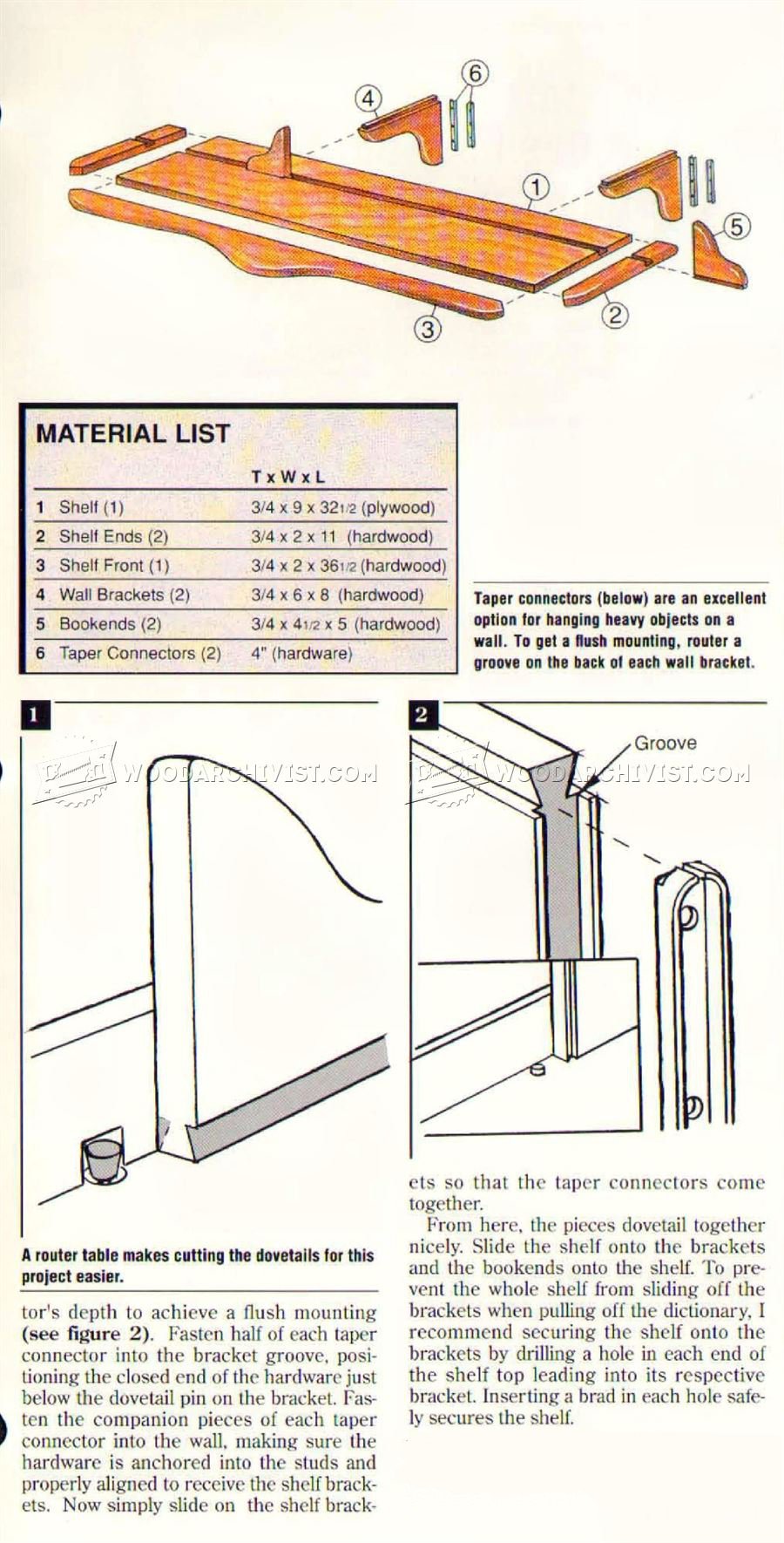 Family Bookshelf Plans