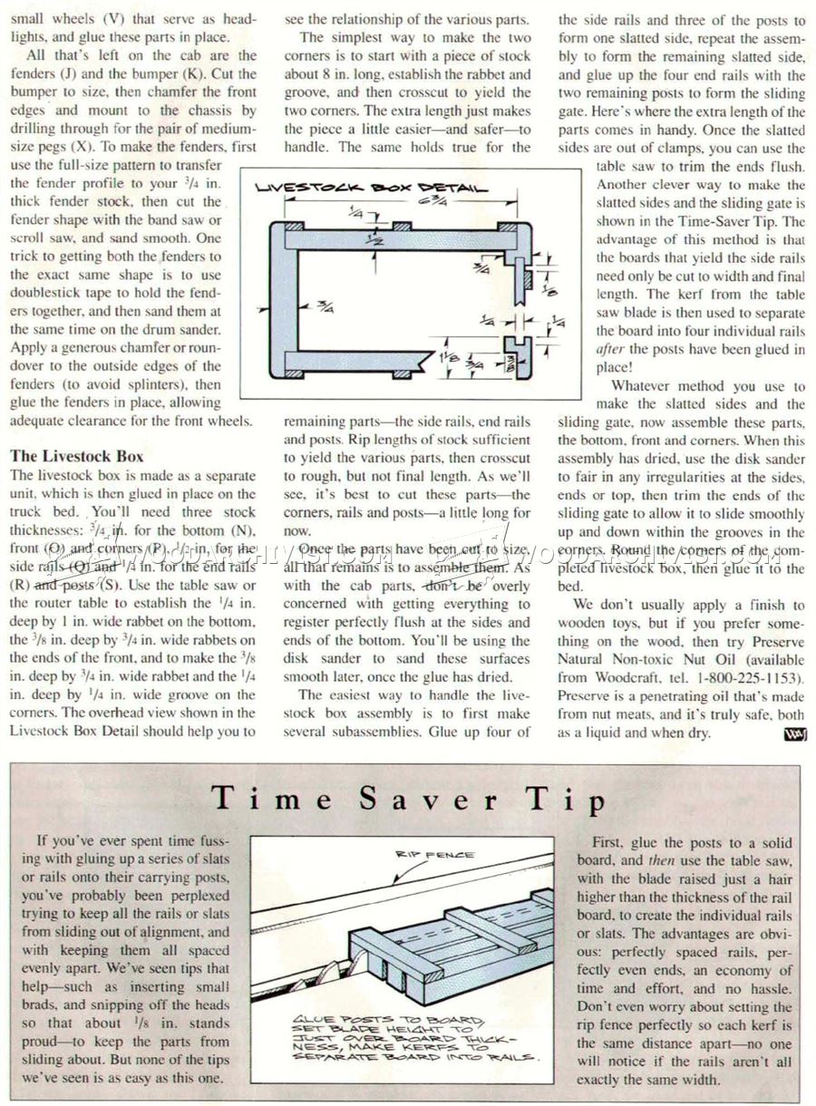 Wooden Truck Plans