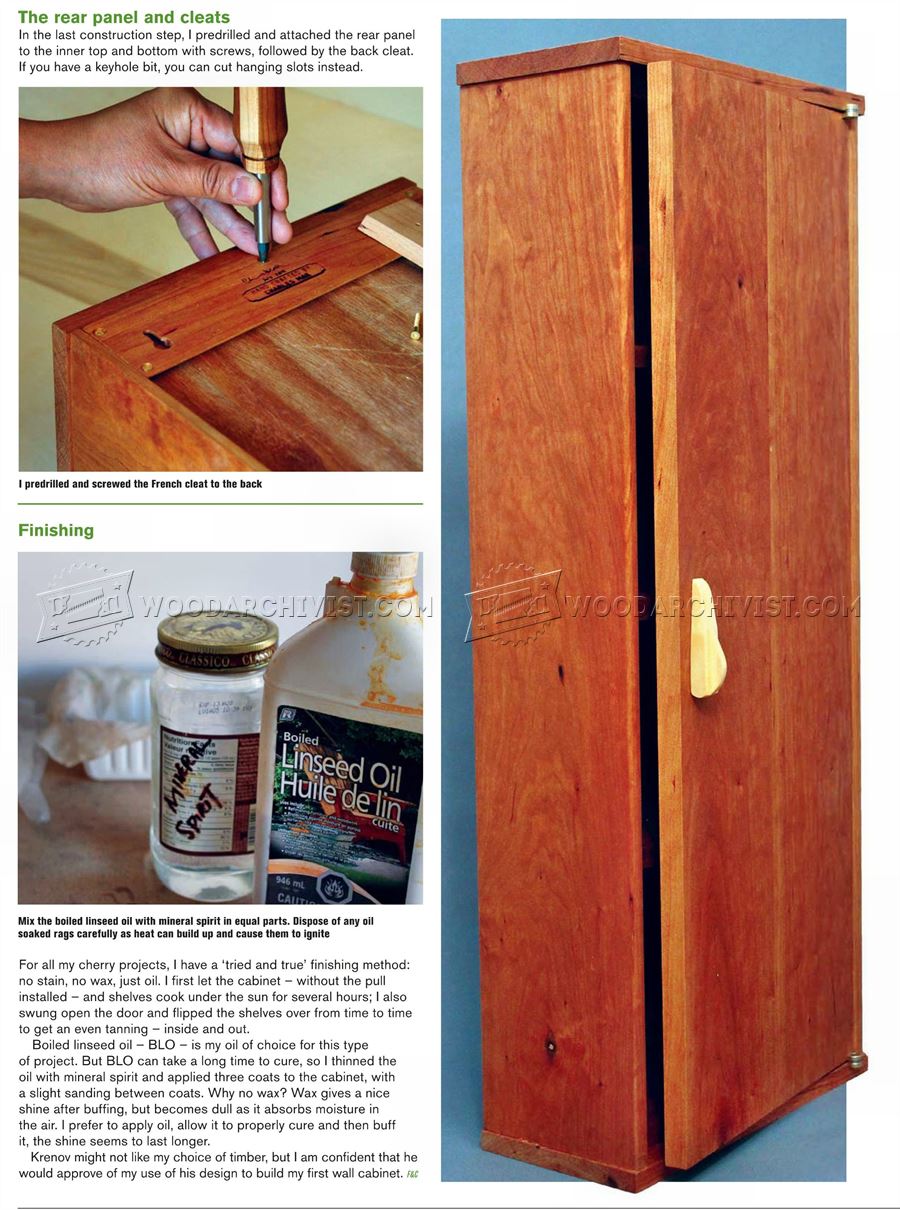 Heirloom Wall Cabinet Plans