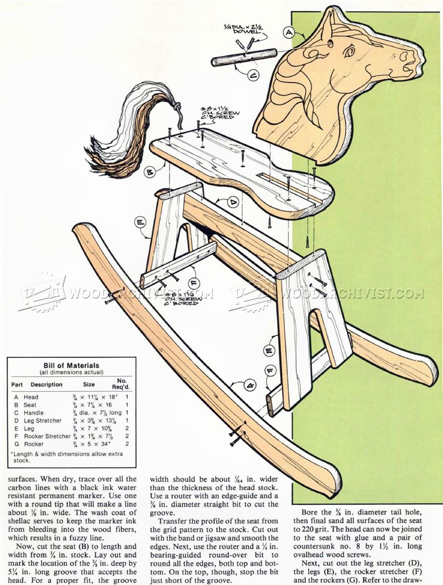Rocking Horse Plans 1890 s Style Rocking Horse 12 Steps with Rocking Horse Plans 1890 s Style Rocking Horse 12 Steps with