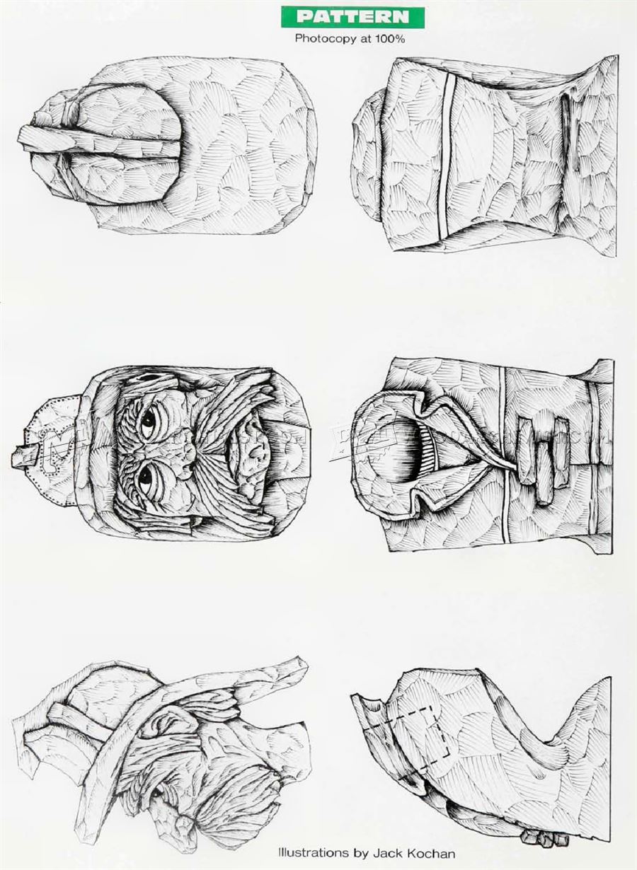Fireman Bust - Carving Caricature