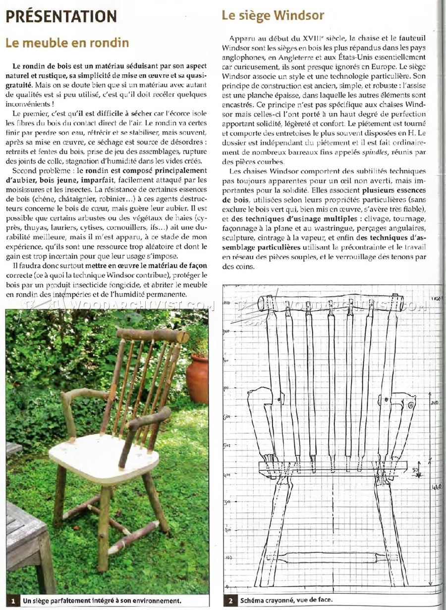 Rustic Chair Plans