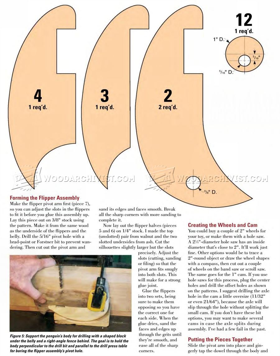 Pinguin - Wooden Toy Plans