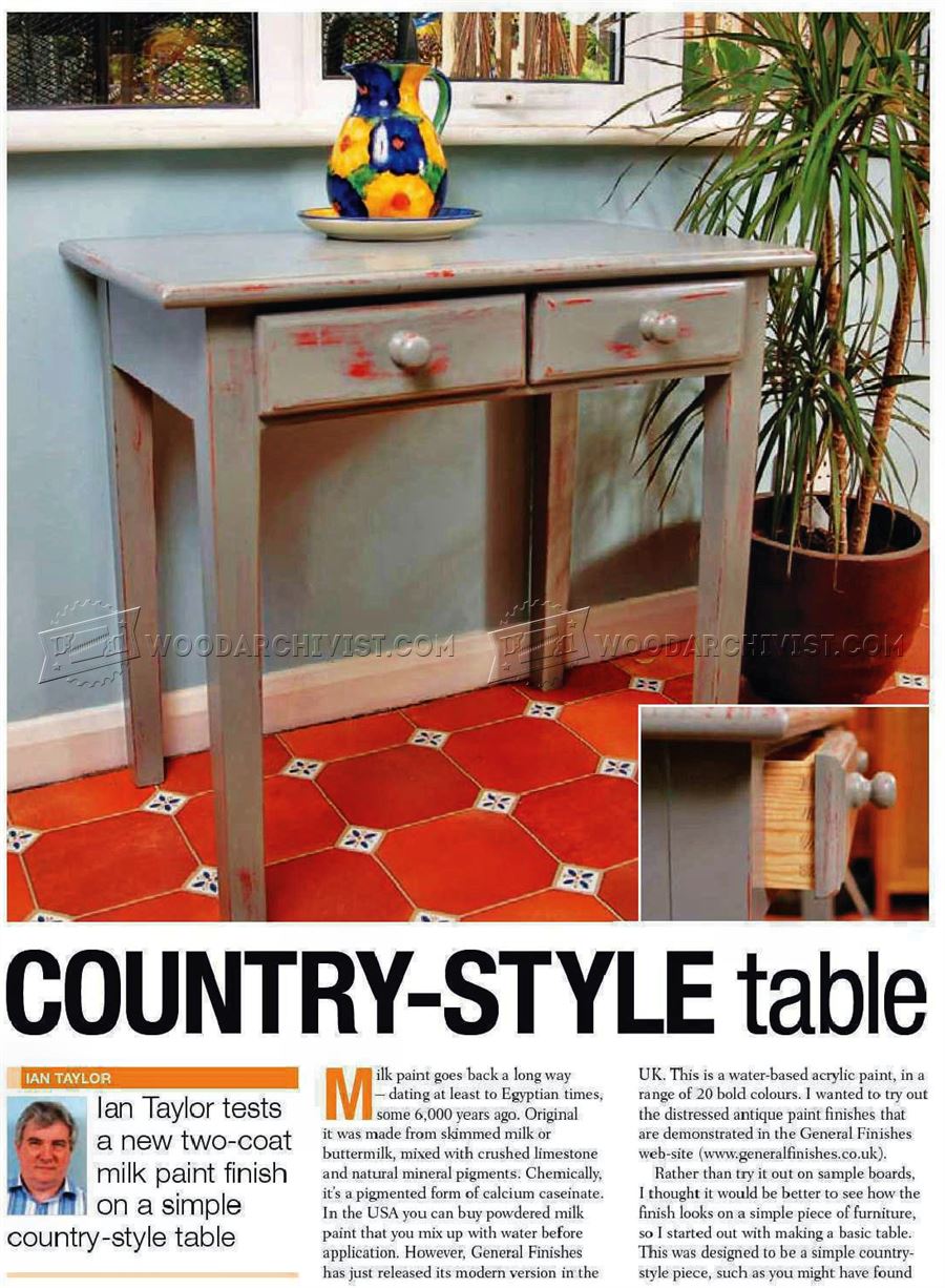 Country Table Plans