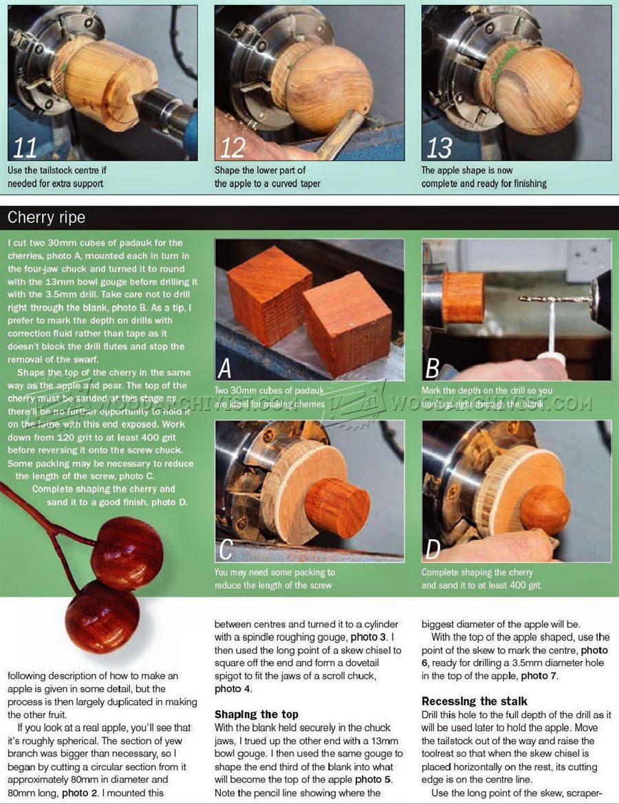 Wood Turning Fruit