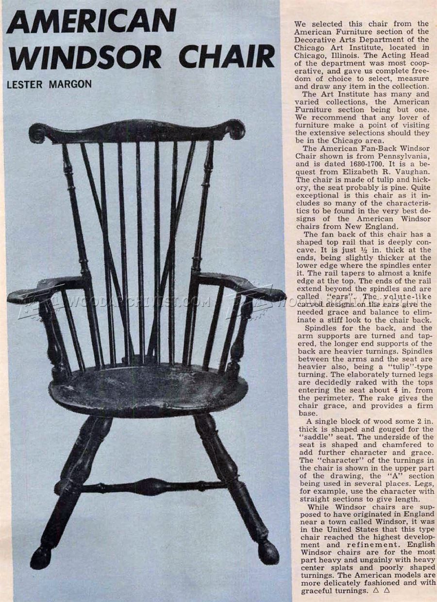 Classiс Windsor Chair Plans