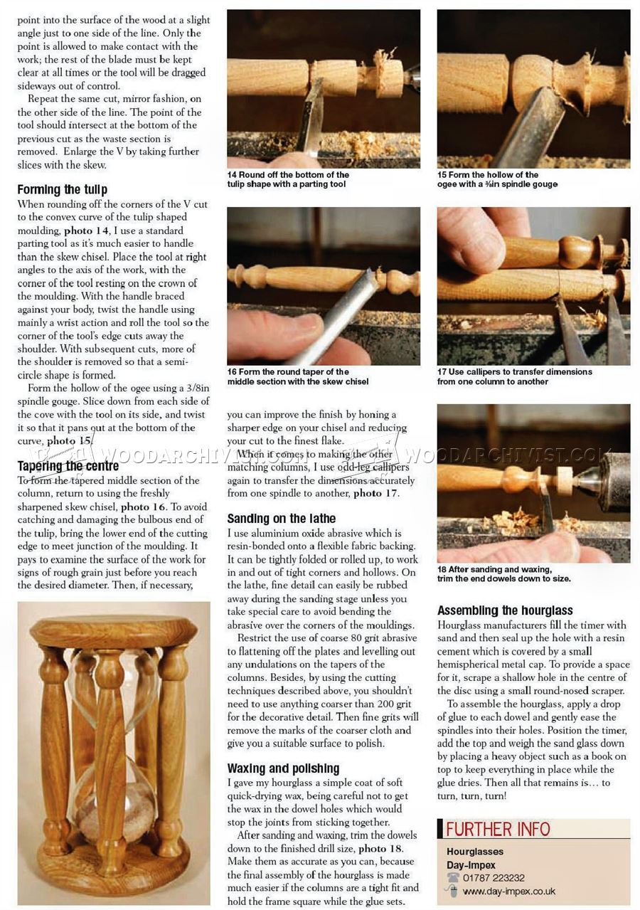 Hourglass - Woodturning Projects