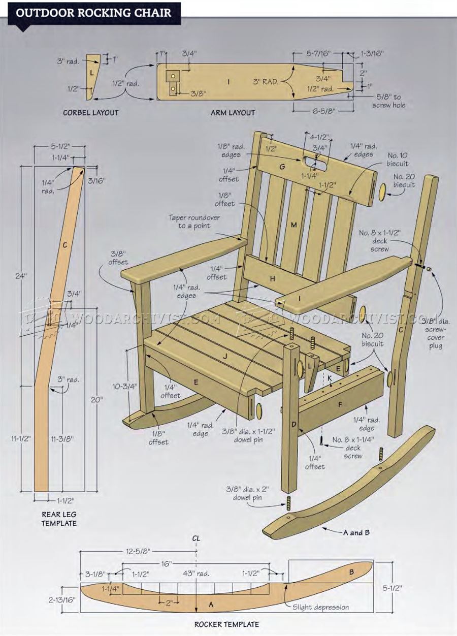 Outdoor Rocking Chair Plans