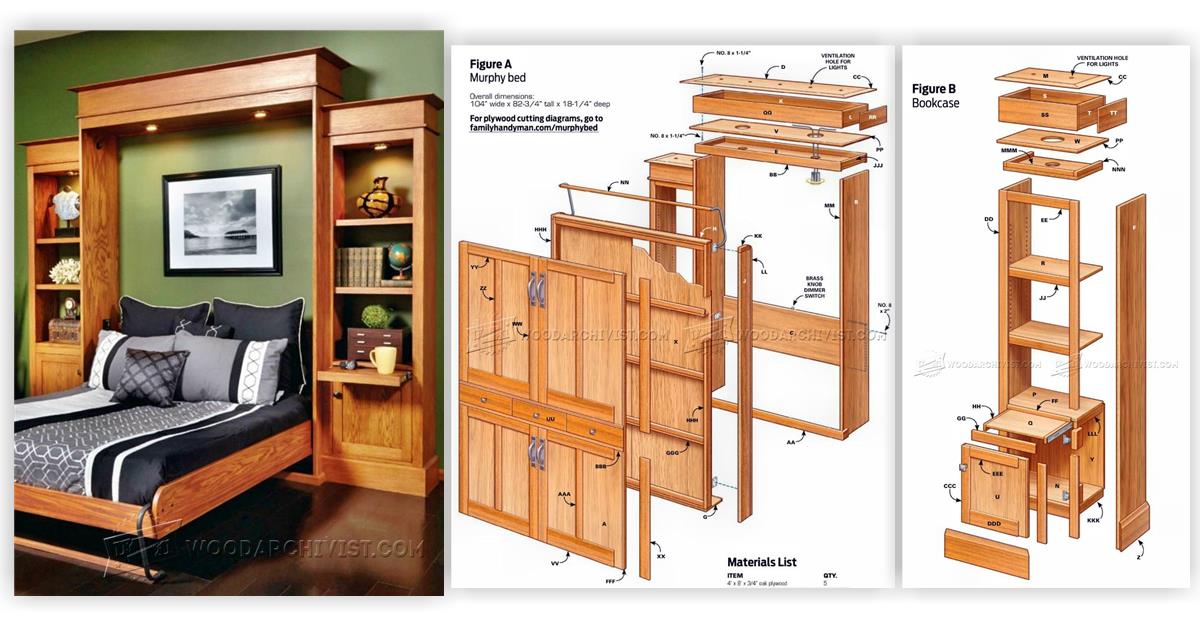 diy murphy bed with sofa plans