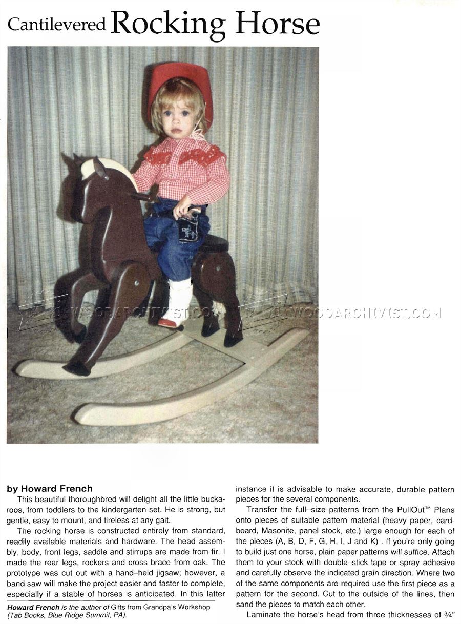 Wooden Rocking Horse Plans