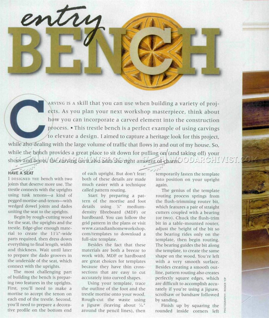 Bench Seat  Plans