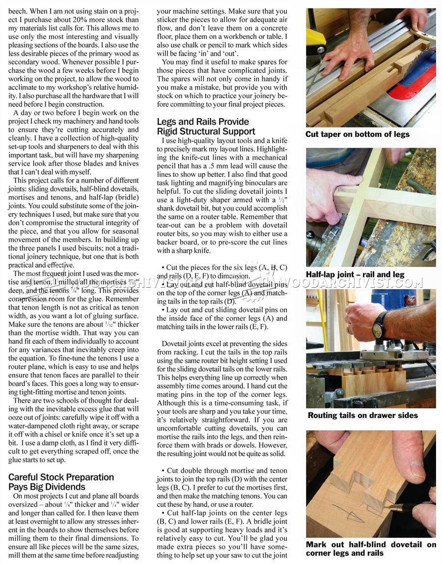 Heirloom Dresser Plans